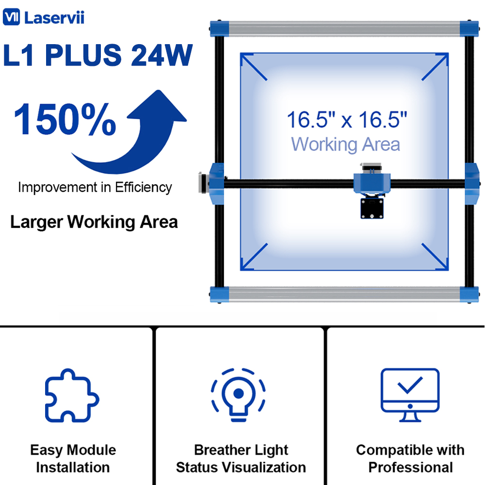 Industrial Handheld Laser Engraver - Laservii L1 PLUS 24W Mesin Pengukir